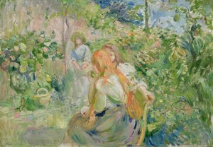 In de Tuin bij Roche-Plate, 1894 door Berthe Morisot